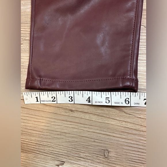 Torrid Skinny faux leather high rise pants size 16 tall - Picture 6 of 9